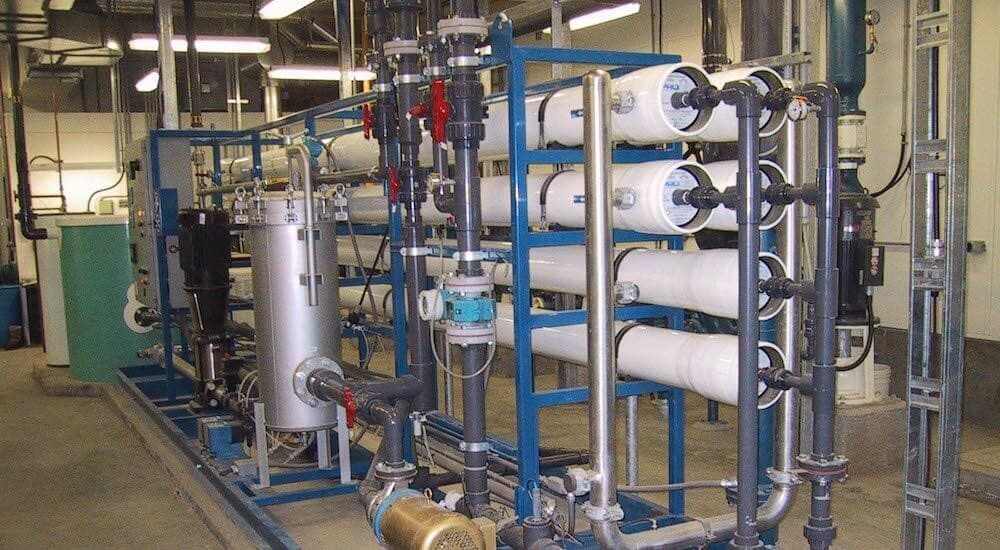 Membrane treatment and RO filtration node