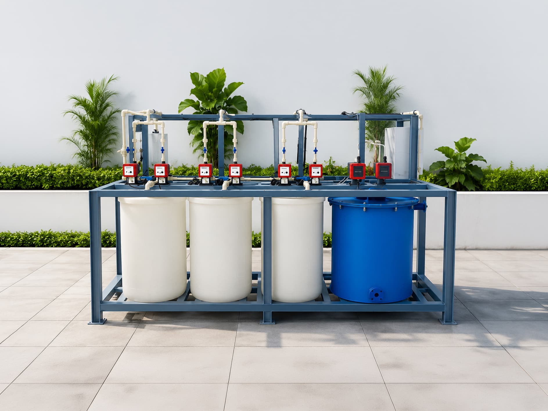 Heavy Duty Industrial Chemical Dosing Purification System Skid
